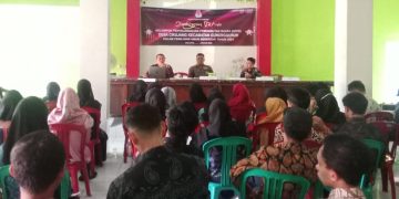 Jelang Pemilu 2024, Ratusan KPPS Desa Cikujang Kec. Gunung Guruh di Lantik PPS