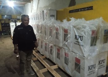 736 Kotak Suara Mulai Didistribusikan KPU Pada PPK, Panwaslucam Awasi Logistik