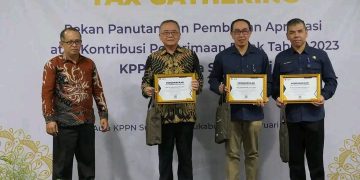 Jajaran Pimpinan Daerah Kab. Sukabumi Terima Penghargaan, Dalam SPT PPH Pajak 2023