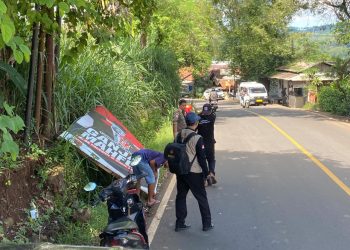 Jelang Masa Tenang,  Panwaslu Kec. Bantargadung Siap Tertibkan APK