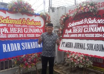 Quick Count, Heri Gunawan Rajai Suara Pileg, Karangan Bunga Ucapan Selamat Penuhi RAI Hergun
