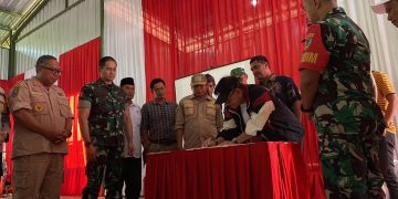 Dukung Program TMMD ke-119, PT Bogorindo Cemerlang Hibahkan Satu Hektar Tanah