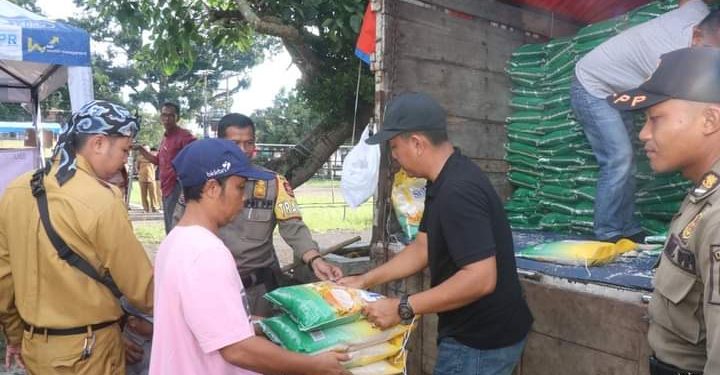 Wakbup Sukabumi Monitoring Operasi Pasar Murah Komoditas Beras di Cibadak