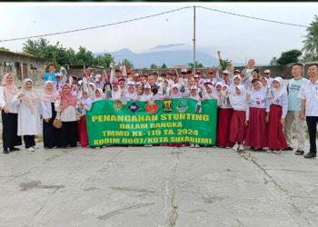 Dalam Rangka TMMD ke-119, Kodim 0607 / Kota Sukabumi Inovasi Penanganan Stunting