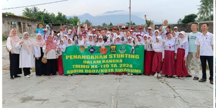 Dalam Rangka TMMD ke-119, Kodim 0607 / Kota Sukabumi Inovasi Penanganan Stunting