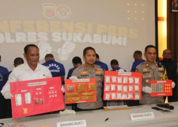 Polres Sukabumi Bekuk Pengedar Sabu Bernilai Miliaran