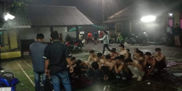 Diduga Geng Motor, Polisi Berhasil Amankan Puluhan Remaja di Sukabumi