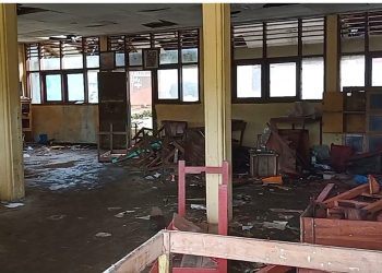 Dua Ruang Kelas SMPN 1 Jampangtengah Rusak Barat, Peserta Didik Galau Abadi
