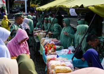 Kodim 0622 Kab. Sukabumi Gelar Bazar Ramadan