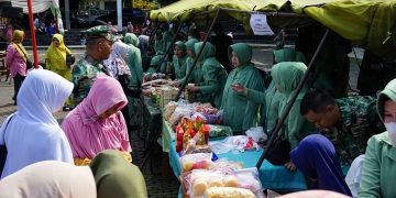 Kodim 0622 Kab. Sukabumi Gelar Bazar Ramadan