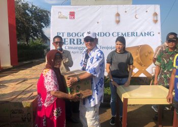 Jelang Lebaran Idul Fitri 1445, PT Bogorindo Bagikan 900 Paket Sembako