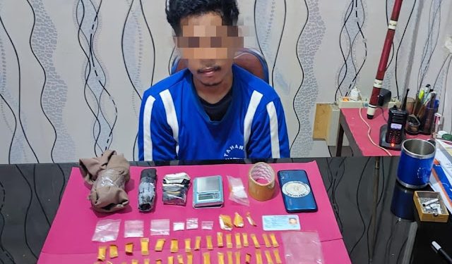 Kantongi 39 Paket Sabu, DAM Asal Cibolang di Bekuk Sat Narkoba Polres Sukabumi Kota