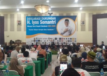 Forum Komunikasi Relawan Iyos Somantri Deklarasikan Dukungan Menuju Bupati Sukabumi 2024-2029