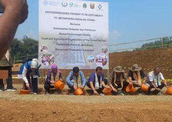 Pembangunan Grounbreaking Fishway PLTM di Kertamukti Jadi Contoh Untuk Dunia