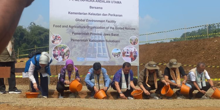 Pembangunan Grounbreaking Fishway PLTM di Kertamukti Jadi Contoh Untuk Dunia