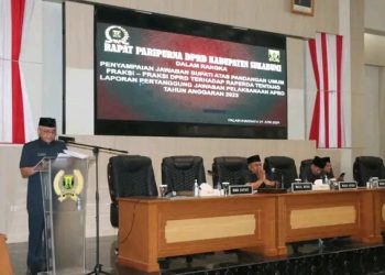 Rapat Paripurna DPRD Kab. Sukabumi, Agenda Penyampaian Jawaban Bupati Atas Pandangan Umum Fraksi