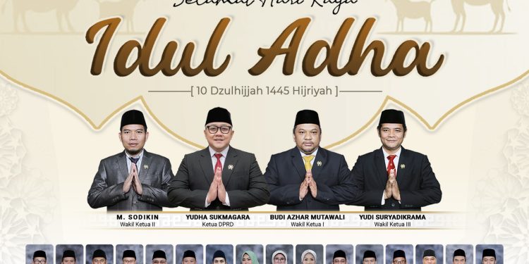 DPRD Kabupaten Sukabumi Mengucapkan Selamat Hari Raya Idul Adha 1445 H / 2024 M