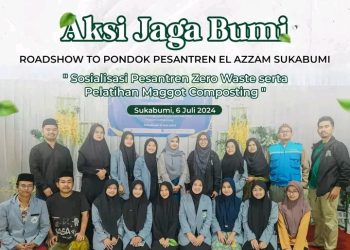 Santri El-Azzam Antusias Ikuti Bingbingan Pengolahan Sampah Dalam Aksi Jaga Bumi