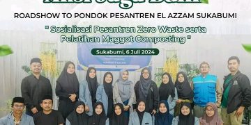 Santri El-Azzam Antusias Ikuti Bingbingan Pengolahan Sampah Dalam Aksi Jaga Bumi
