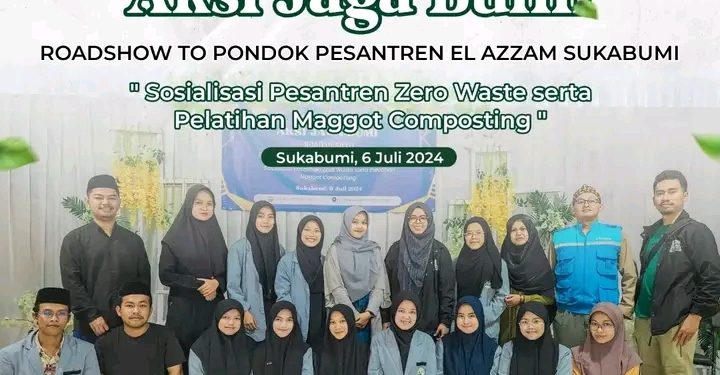 Santri El-Azzam Antusias Ikuti Bingbingan Pengolahan Sampah Dalam Aksi Jaga Bumi