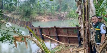 Jembatan Gantung di Jampangtengah Putus, Ini Kata Kalak BPBD Kab. Sukabumi