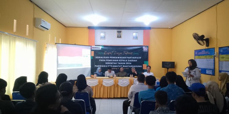 Panwascam Bantargadung Gelar Sosialisasi Pengawasan Partisipatif Pilkada 2024
