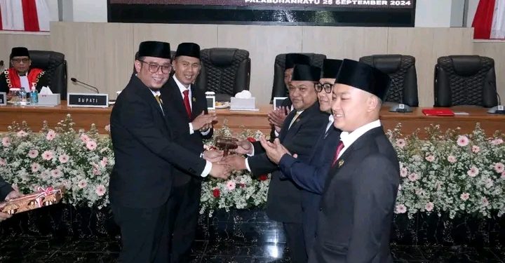 Budi Azhar Mutawali Resmi Pimpinan DPRD Kab. Sukabumi Periode 2024-2029, Ini Harapan Bupati