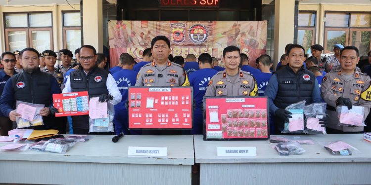Kurun Waktu Satu Bulan, Kapolres Sukabumi Ungkap Puluhan Kasus Narkoba