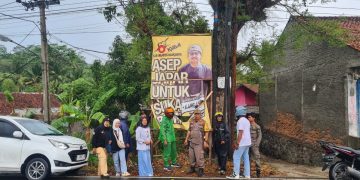Bersama Unsur Satpol PP, TNI dan Polri, 58 APS Ditertibkan Panwaslucam Bantargadung