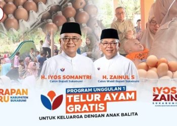 Perdana, Iyos-Zainul Luncurkan Program Telur Ayam Gratis Untuk Keluarga Dengan Balita