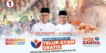 Perdana, Iyos-Zainul Luncurkan Program Telur Ayam Gratis Untuk Keluarga Dengan Balita