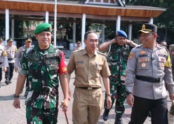 Polres Sukabumi Gelar Apel Besar Harkamtibmas, Ini Pesan Sekda Ade Suryaman Untuk Suksesnya Pilkada 2024
