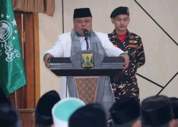KH. Mubarok : Nahdlatul Ulama Kab. Sukabumi Berkomitmen Bersatu dan Mendukung Pembangunan Untuk Kemaslahatan Umat