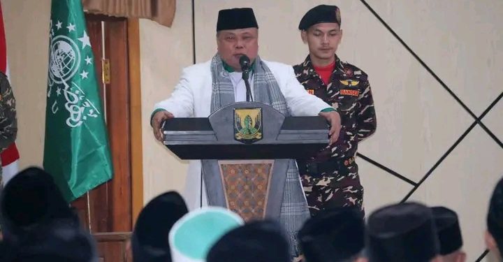 KH. Mubarok : Nahdlatul Ulama Kab. Sukabumi Berkomitmen Bersatu dan Mendukung Pembangunan Untuk Kemaslahatan Umat
