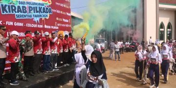 Sekda Ade Suryaman Apresiasi Kirab dan Jalan Santai Pilkada 2024 Yang di Gagas KPU Kab. Sukabumi