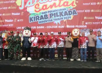 KPU Kabupaten Sukabumi Gelar Kirab dan Jalan Santai Pilkada 2024