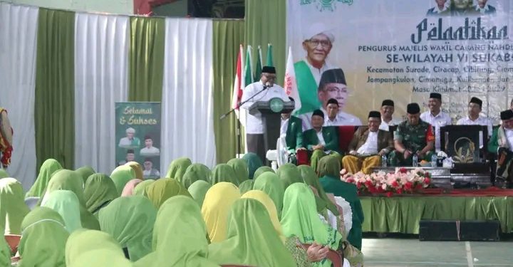 Pengurus MWC Nahdlatul Ulama Wilayah VI Dilantik, Ini Kata Bupati Sukabumi