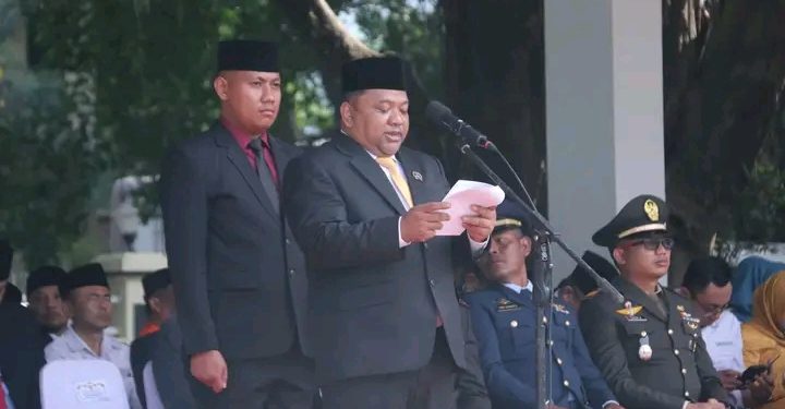 Jadi Inspektur Upacara Hari Sumpah Pemuda ke-96, Ini Yang di Bacakan Budi Azhar Ketua DPRD Kab. Sukabumi
