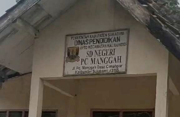 Miris, Potret Bangunan SDN PC Manggah di Kalibunder Sukabumi Menghawatirkan