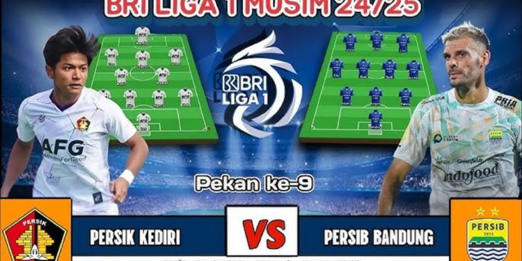 Besok Malam : Persib Bandung Vs Persik Kediri Diprediksi Tampilkan Permainan Saling Serang