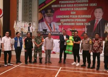 Pengukuhan KOK dan Launching Porkab Sukabumi 2024, Ini Pesan Sekda Ade Suryaman