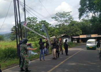 Masa Tenang APK di Kecamatan Warungkiara Sukabumi di Tertibkan
