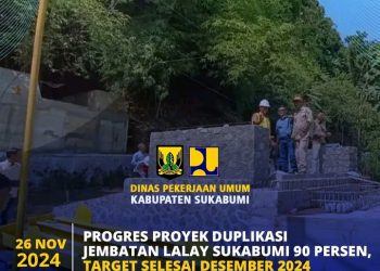 Bupati Sukabumi : Pembangunan Jembatan Lalay Rampung Desember 2024