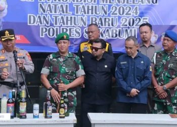 Jelang Natal dan Tahun Baru 2025 Polres Sukabumi Gelar Apel Pasukan Operasi Lilin Lodaya