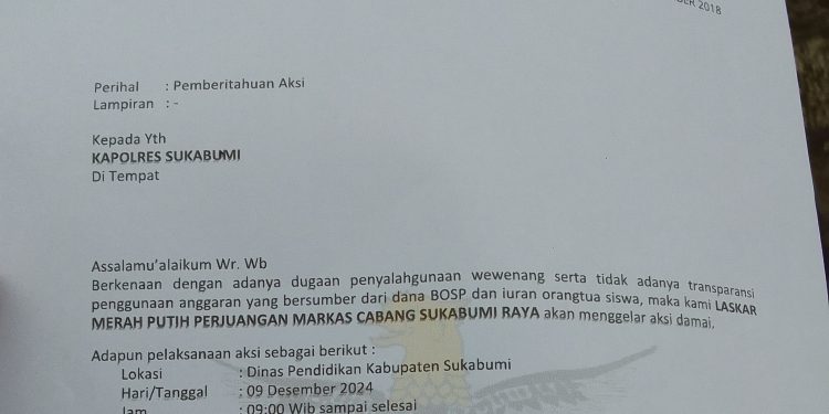 LMPP Sukabumi Raya Soroti Dugaan Mark Up Penggunaan Anggaran BOSP PAUD di Kabupaten Sukabumi