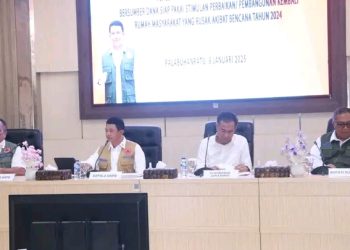 BNPB Gelar Rakor Percepatan Pembangunan Huntap Untuk Korban Bencana di Sukabumi