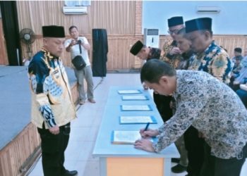 Camat Palabuhanratu Hadiri Serah Terima Jabatan Pejabat Struktural Yang Baru Dilantik Bupati, Ini Harapan Deni Yudono