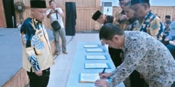 Camat Palabuhanratu Hadiri Serah Terima Jabatan Pejabat Struktural Yang Baru Dilantik Bupati, Ini Harapan Deni Yudono