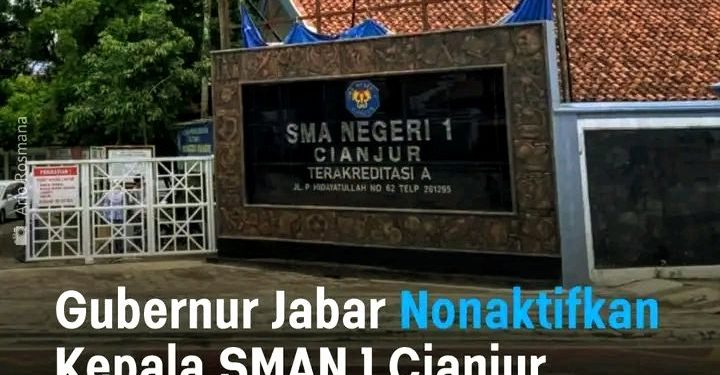 Dua Kepala Sekolah di Jawa Barat Dicopot Jabatannya Oleh Gubernur ?