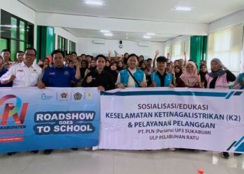 Puluhan Pelajar SMAN 1 Palabuhanratu Antusias Ikuti Goes To School Bersama PWI Kabupaten Sukabumi